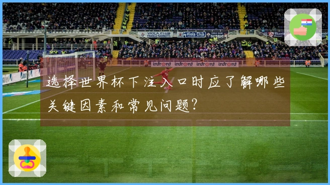 选择世界杯下注入口时应了解哪些关键因素和常见问题？