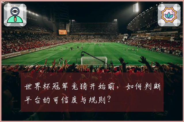 世界杯冠军竞猜开始前，如何判断平台的可信度与规则？